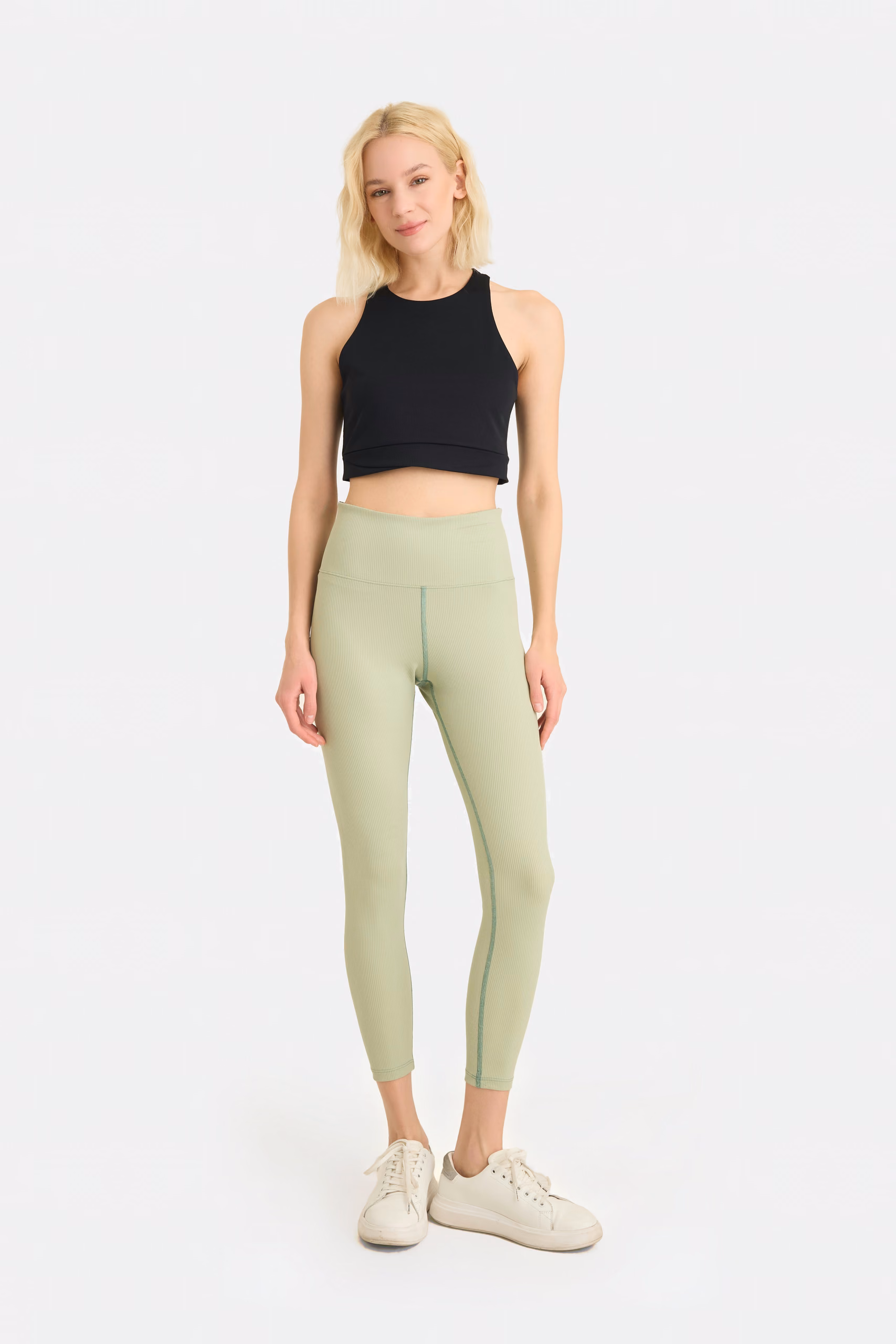 Leggings verde salvia